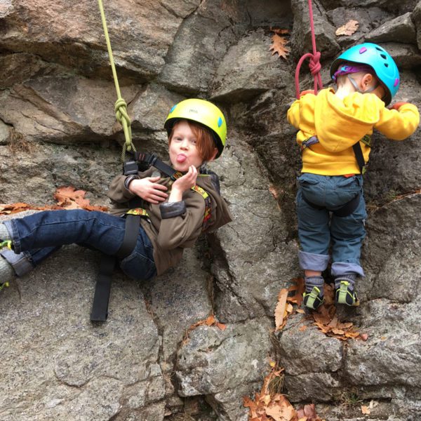 Rock climbing: adults & children